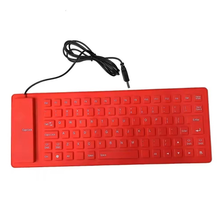Teclado Flexible Silicona Usb Impermeable Gamer Ergonomico