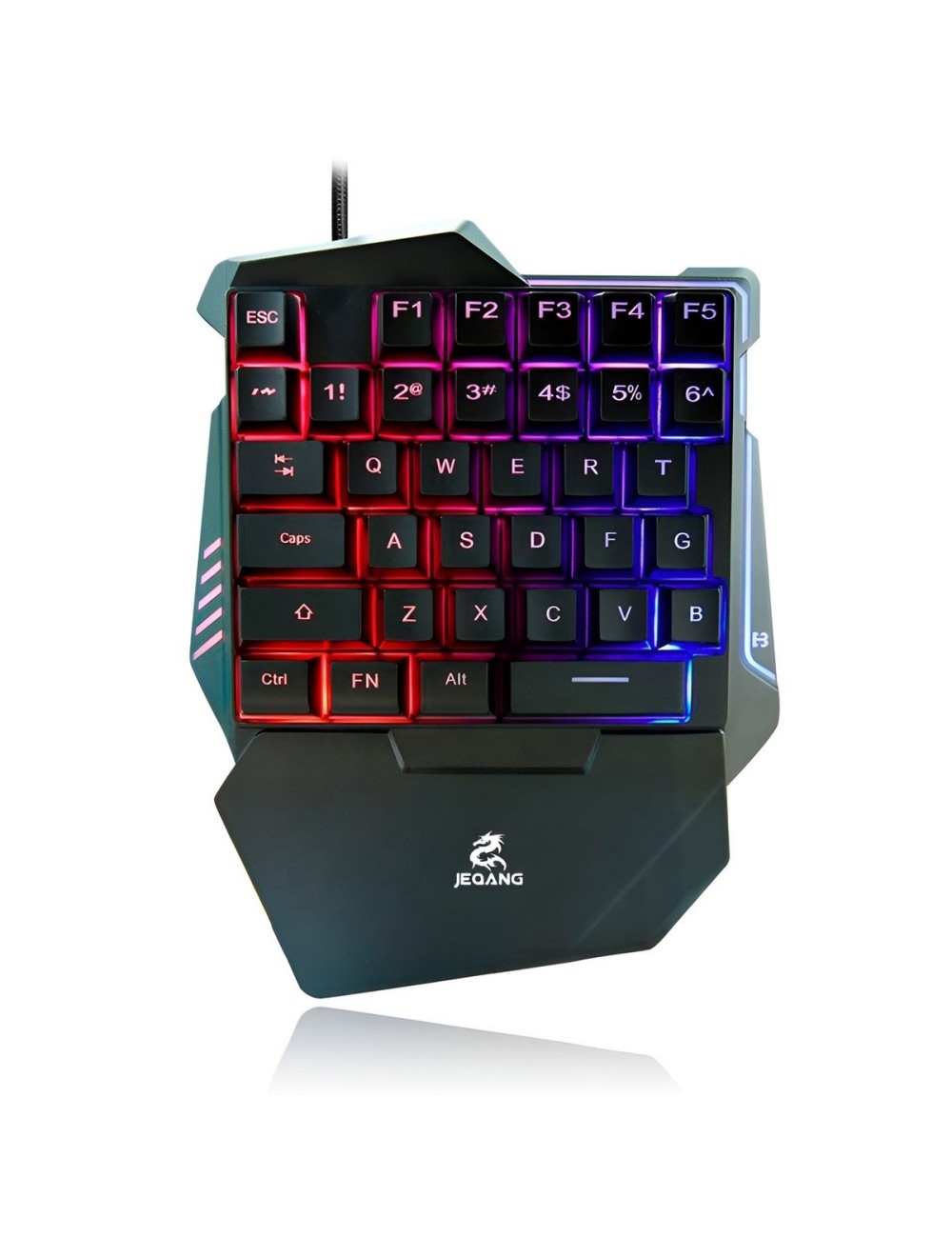 Teclado Gamer Una Mano Rgb Ergonómico Half Keyboard Usb