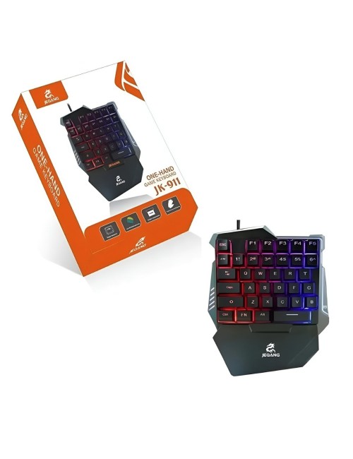 Teclado Gamer Una Mano Rgb Ergonómico Half Keyboard Usb
