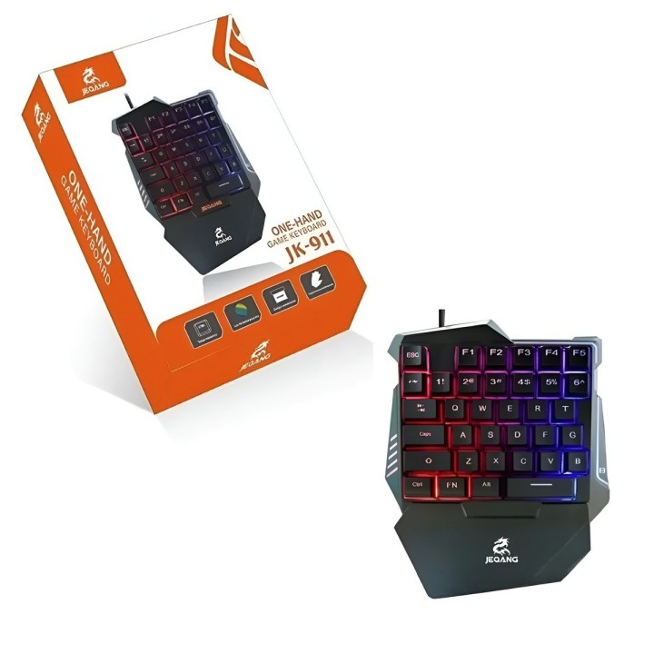 Teclado Gamer Una Mano Rgb Ergonómico Half Keyboard Usb