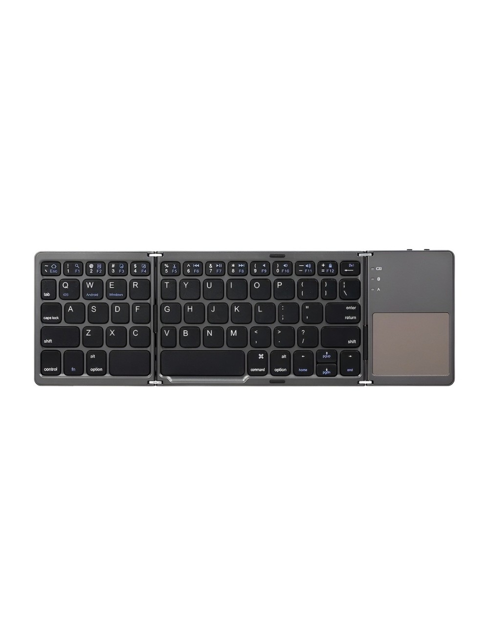 Teclado Bluetooth Plegable Con Touchpad Para Tablet Celular