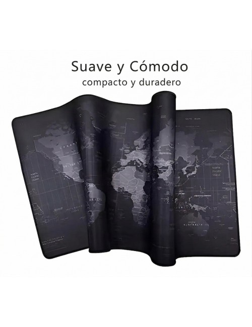 Mouse Pad Gamer Rgb Extendido 70x30cm Mapa Mundi Profesional