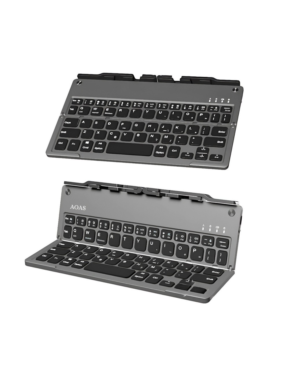 Teclado Plegable Bluetooth Soporte Celular Tablet Recargable