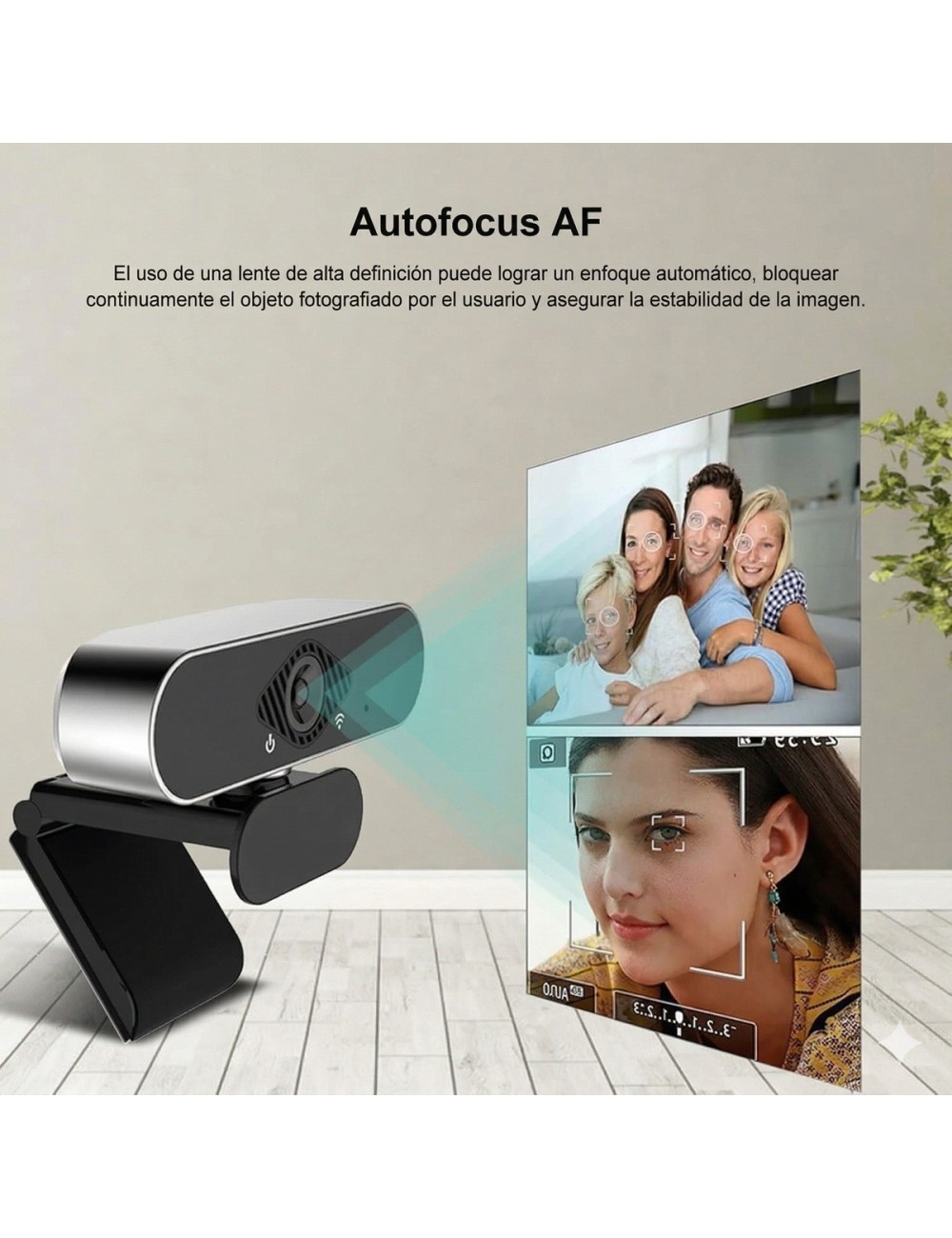 Cámara Web 1080p Full Hd Micrófono Autofocus Pc Laptop