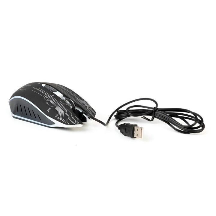 Mouse Gamer Óptico Rgb 3200 Dpi Diseño Circuitos Profesional