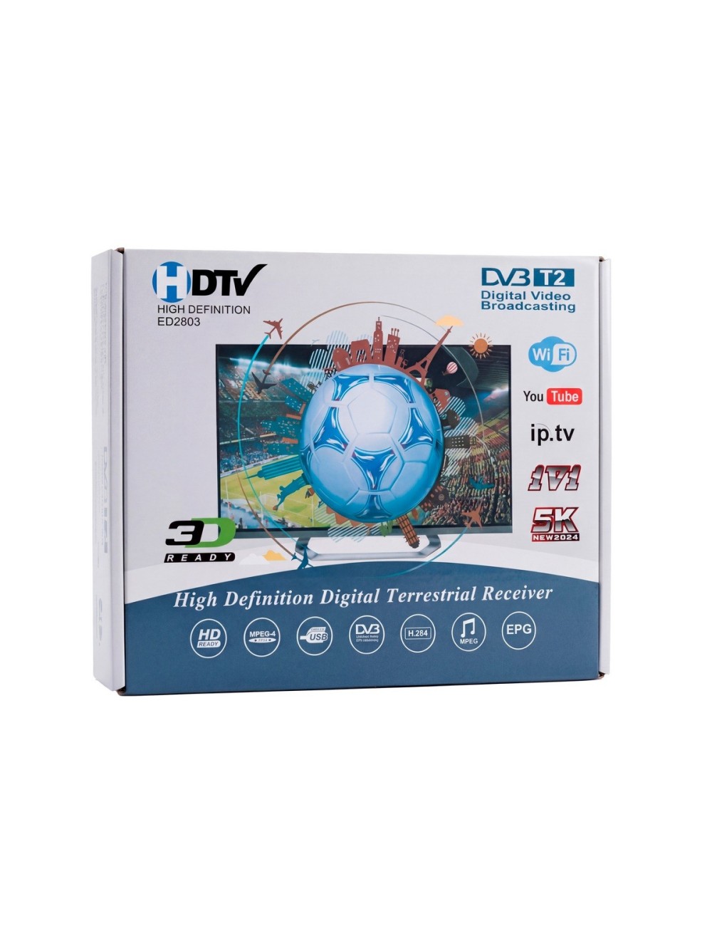 Decodificador Tdt Dvb-t2 Wifi Youtube Iptv Hd Antena Full Hd
