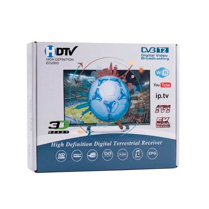 Decodificador Tdt Dvb-t2 Wifi Youtube Iptv Hd Antena Full Hd