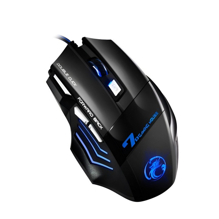 Mouse Gamer 7 Botones 6000 Dpi Led Rgb Botón X7 Pc
