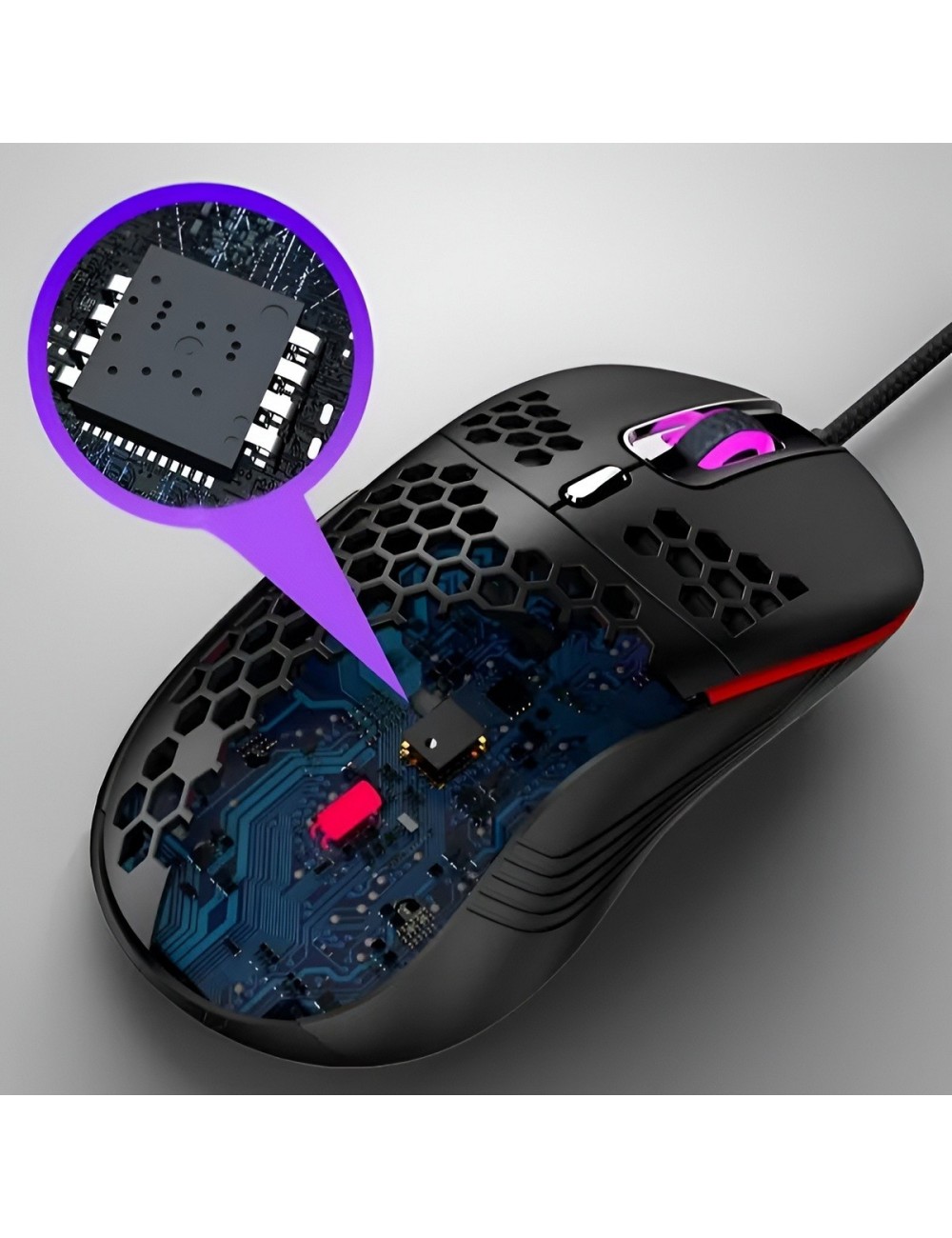 Mouse Gamer Dk2 Ultra Ligero Rgb 6000 Dpi Pc