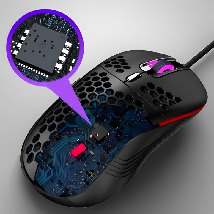 Mouse Gamer Dk2 Ultra Ligero Rgb 6000 Dpi Pc