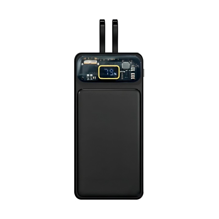 Power Bank 20000mah Carga Rápida 22.5w Cables Integrados