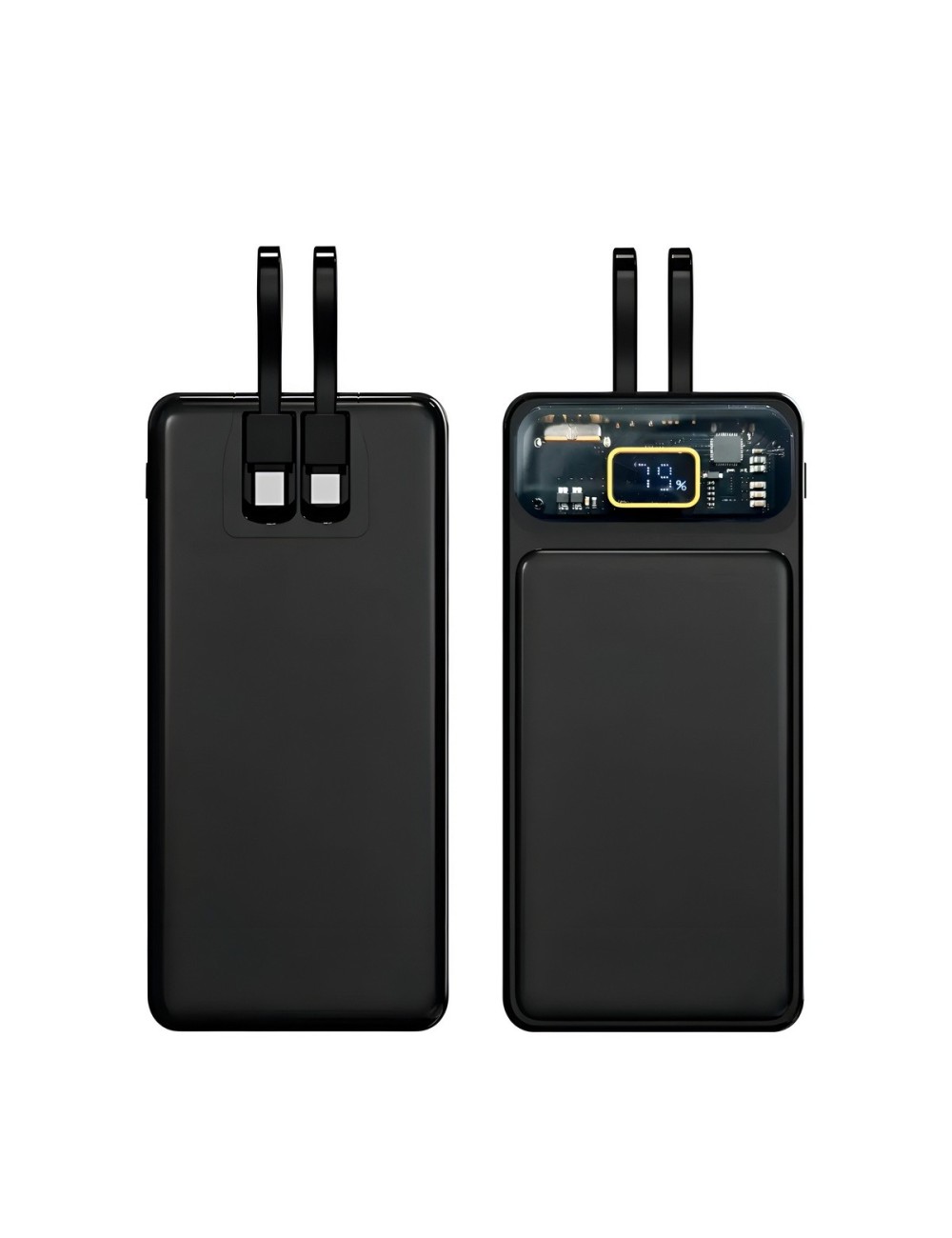 Power Bank 20000mah Carga Rápida 22.5w Cables Integrados