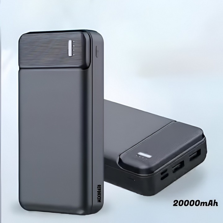 Power Bank 20000mah Carga Rápida Portátil 3 Salidas Led