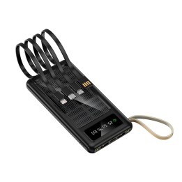 Power Bank Solar 20000mah 4 Cables Integrados Linterna Led