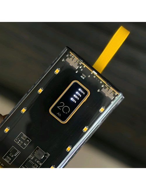 Power Bank Troops 20000mah 4 Cables Integrados Linterna Led