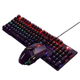 Teclado Mecánico Gamer Y Mouse Led Rgb Switch Pro Jg-609