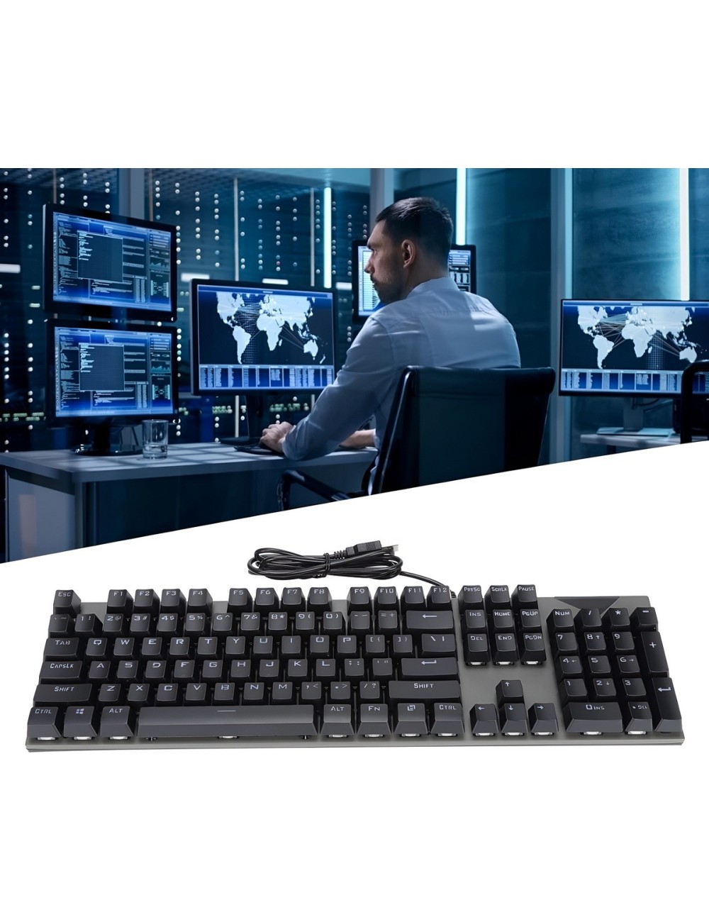 Teclado Mecánico Gamer Y Mouse Led Rgb Switch Pro Jg-609