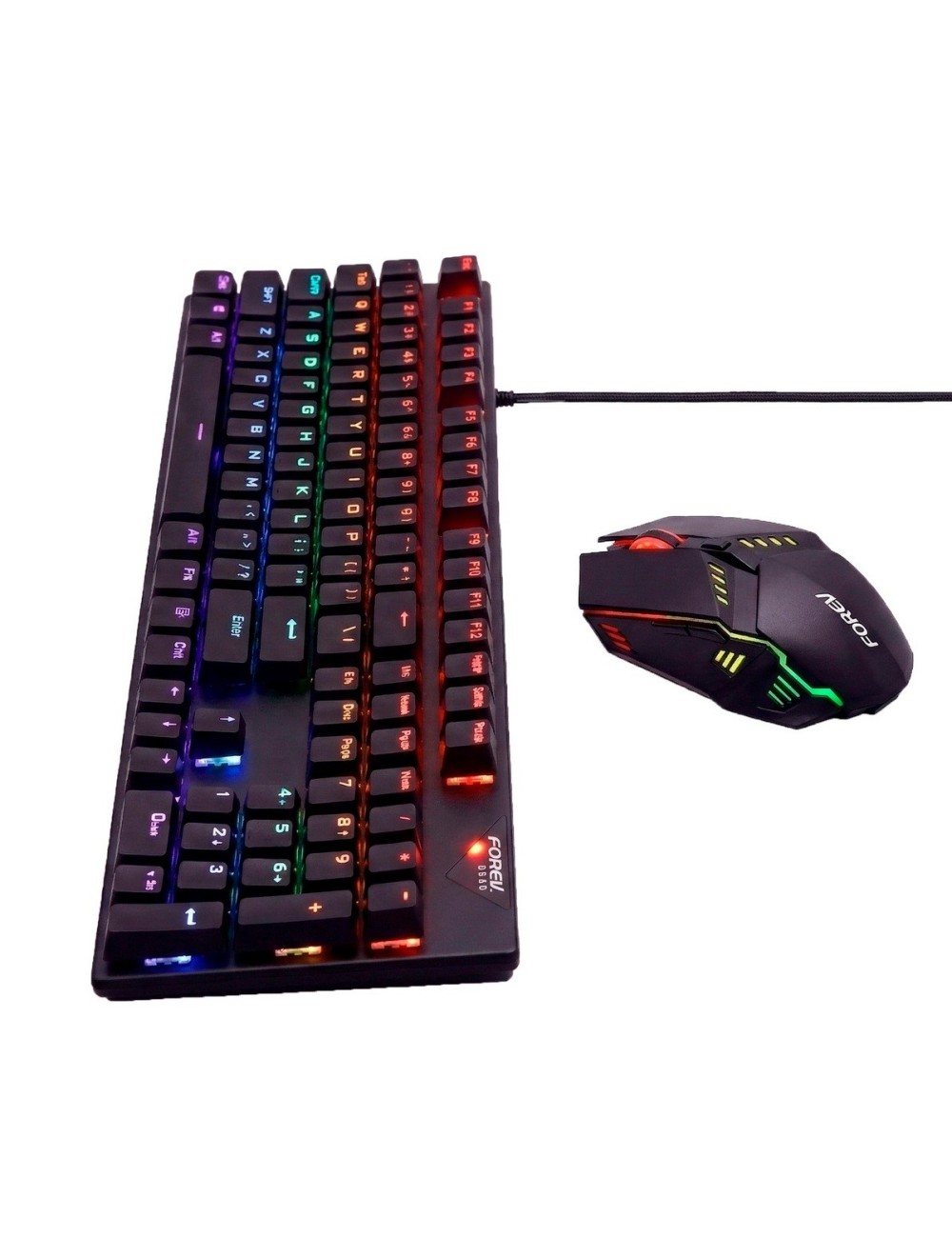 Teclado Mecánico Gamer Y Mouse Led Rgb Switch Pro Jg-609
