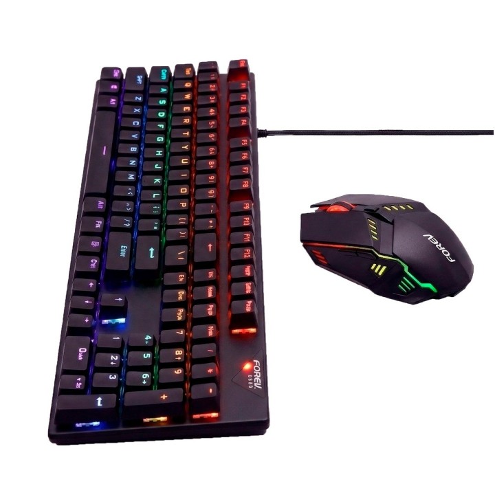 Teclado Mecánico Gamer Y Mouse Led Rgb Switch Pro Jg-609