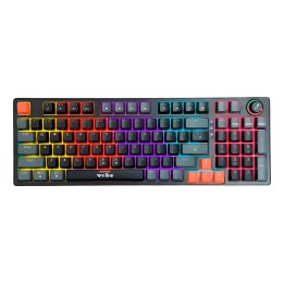 Teclado Mecánico Gamer Led Rgb Wb-666 Perilla Multimedia