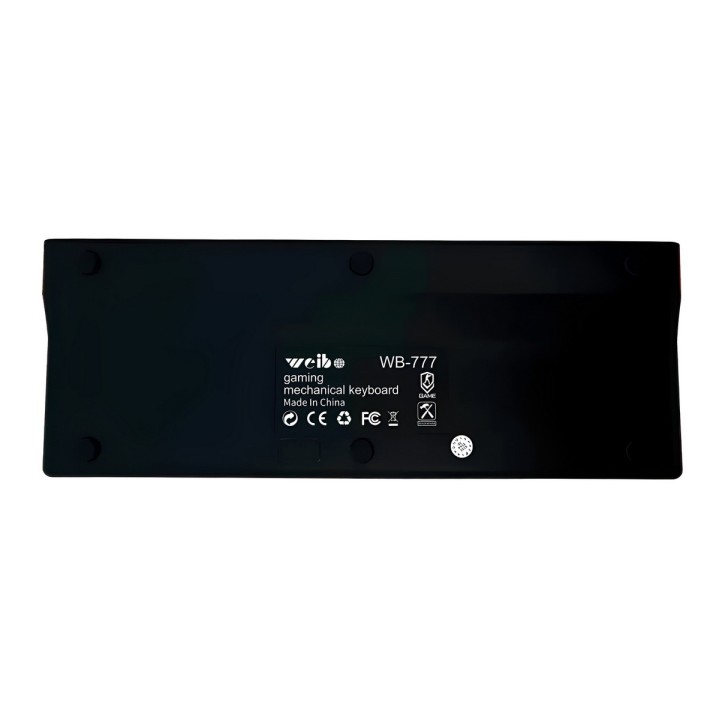 Teclado Mecánico Gamer Wb-777 Compacto Led Rgb Español
