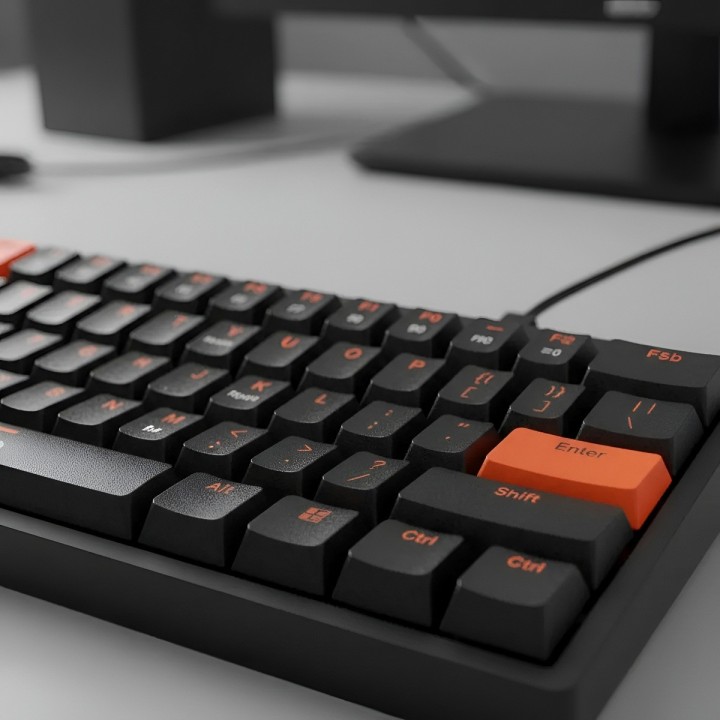 Teclado Mecánico Gamer Wb-777 Compacto Led Rgb Español