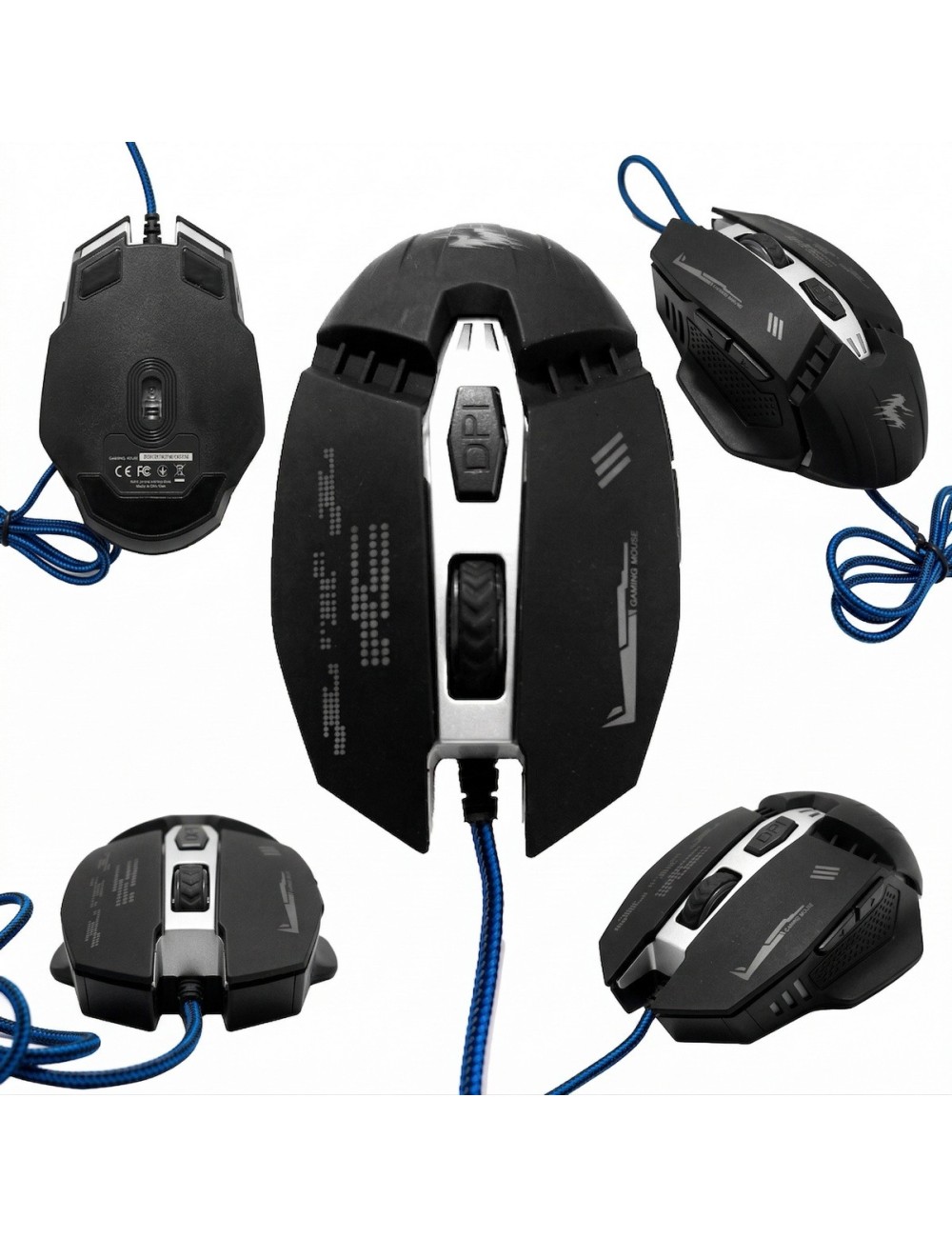 Mouse Gamer Ergonómico Dpi Ajustable Cable Modelo X10