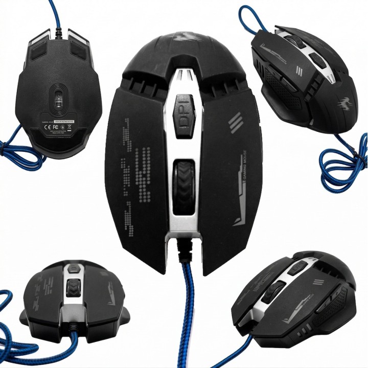 Mouse Gamer Ergonómico Dpi Ajustable Cable Modelo X10