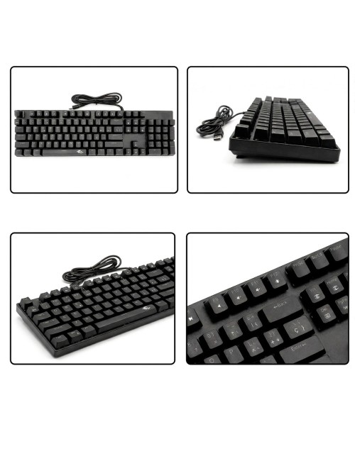 Teclado Mecánico Gamer Led Rgb Español K600 Laptop Oficina