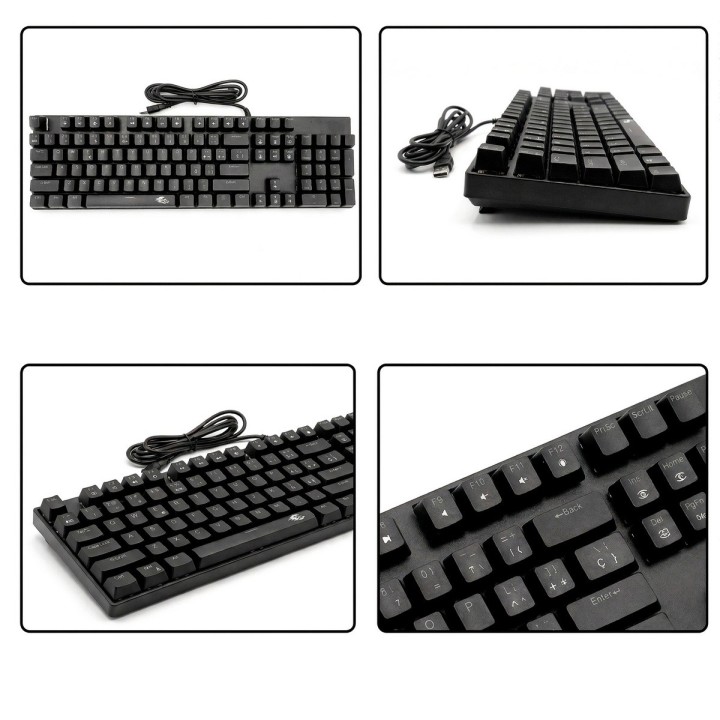 Teclado Mecánico Gamer Led Rgb Español K600 Laptop Oficina