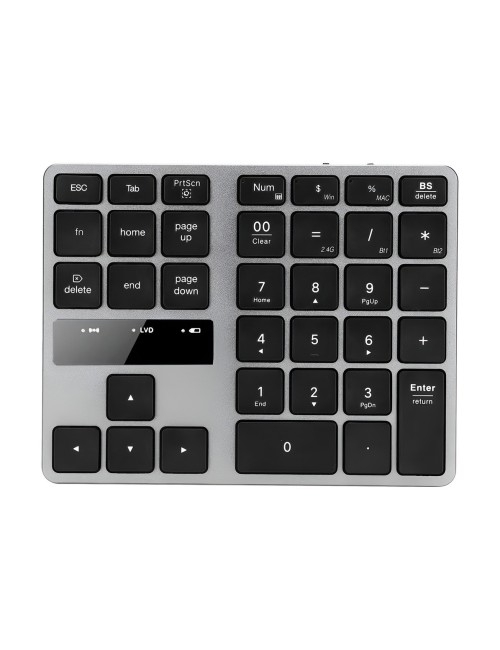 Teclado Numerico Inalambrico 35 Teclas Recargable Pc Mac