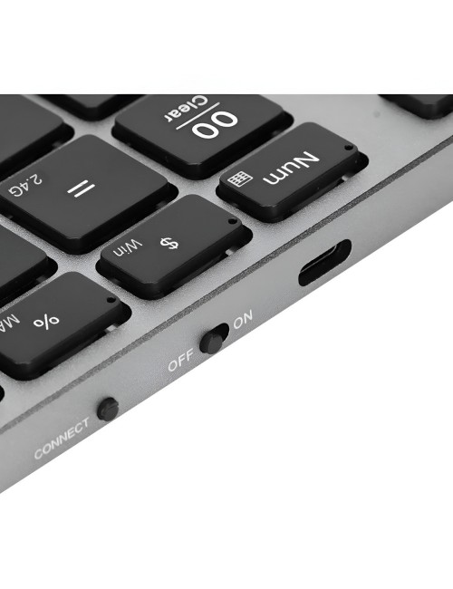 Teclado Numerico Inalambrico 35 Teclas Recargable Pc Mac