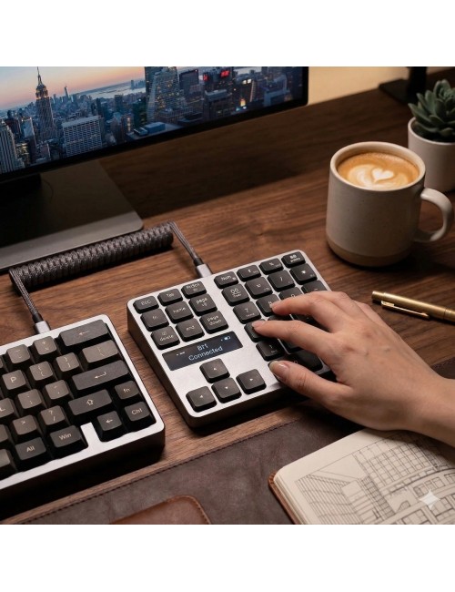 Teclado Numerico Inalambrico 35 Teclas Recargable Pc Mac