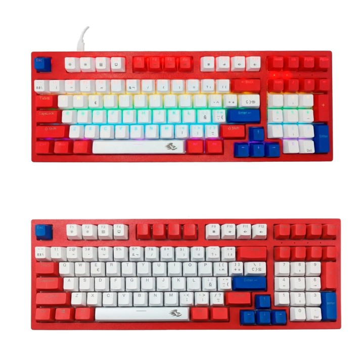 Teclado Gamer Mecánico Led Rgb Español Full K500