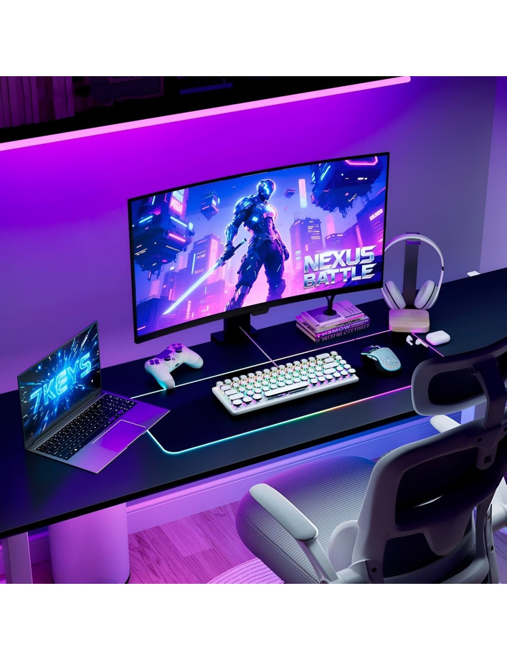 Teclado Mecánico Retro Vintage Gamer Led Rgb K400 Pro