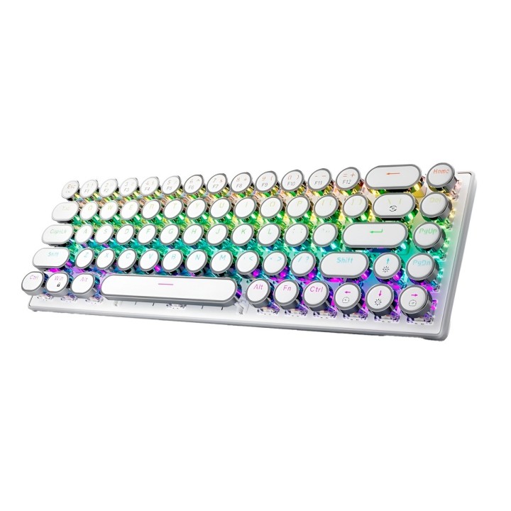 Teclado Mecánico Retro Vintage Gamer Led Rgb K400 Pro