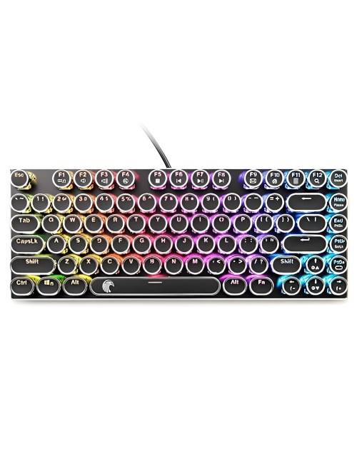 Teclado Mecánico Retro Vintage Gamer Led Rgb K400 Pro