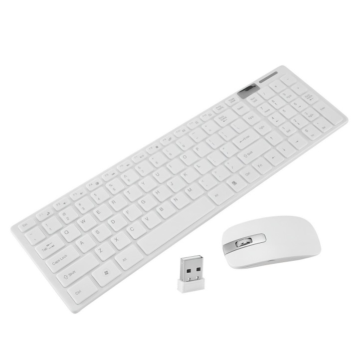 Combo Teclado Y Mouse Inalámbrico Ultra Slim K-06 +protector