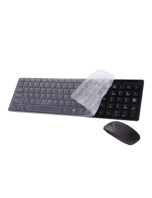 Combo Teclado Y Mouse Inalámbrico Ultra Slim K-06 +protector