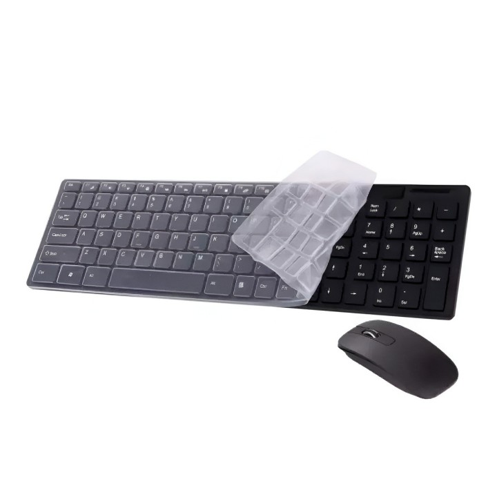 Combo Teclado Y Mouse Inalámbrico Ultra Slim K-06 +protector