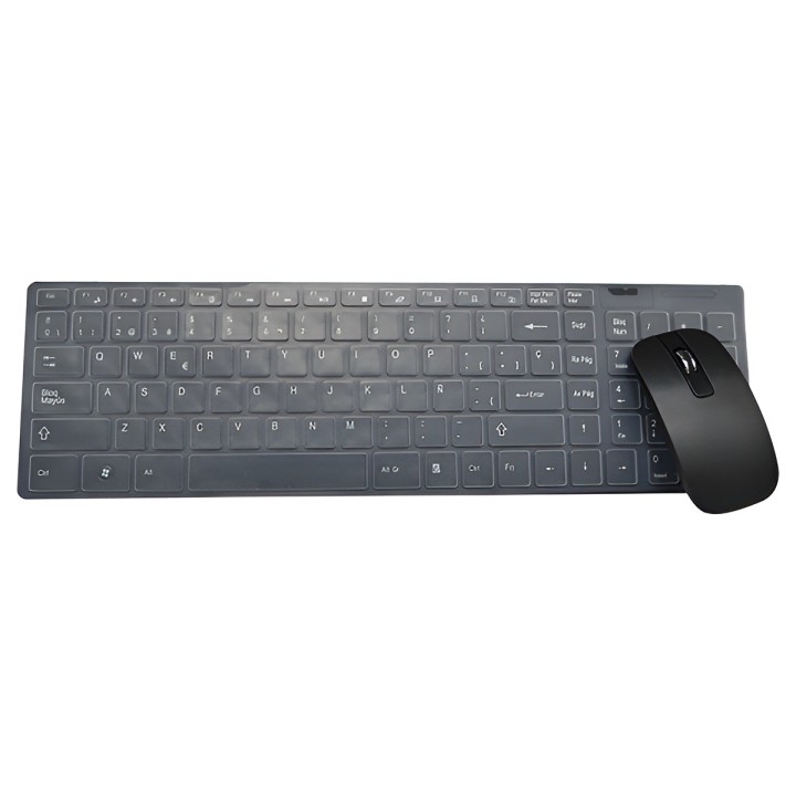 Combo Teclado Y Mouse Inalámbrico Ultra Slim K-06 +protector