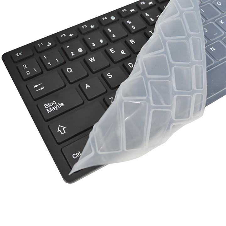 Combo Teclado Y Mouse Inalámbrico Ultra Slim K-06 +protector