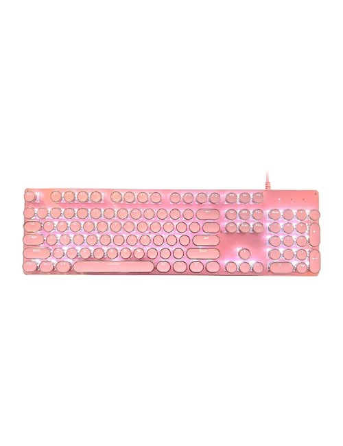 Teclado Mecánico Retro Vintage Led Rgb K200 Máquina Escribir