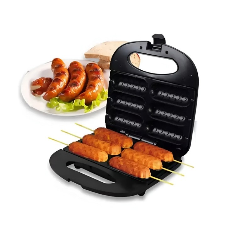 Máquina Eléctrica Corn Dogs Salchichas 6 Cavidades 750w