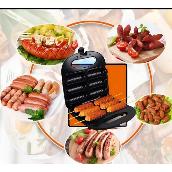 Máquina Eléctrica Corn Dogs Salchichas 6 Cavidades 750w