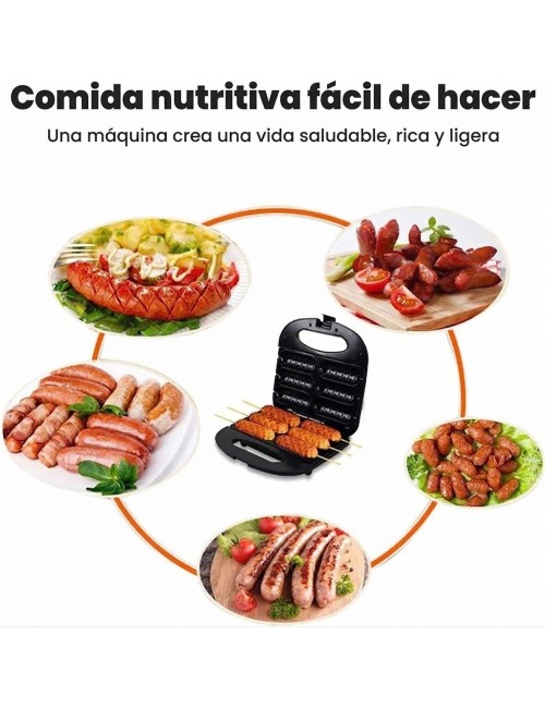 Máquina Eléctrica Corn Dogs Salchichas 6 Cavidades 750w