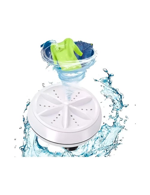 Mini Lavadora Portátil Turbina Usb Para Ropa Y Viajes