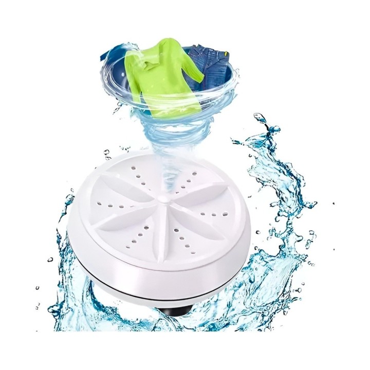 Mini Lavadora Portátil Turbina Usb Para Ropa Y Viajes