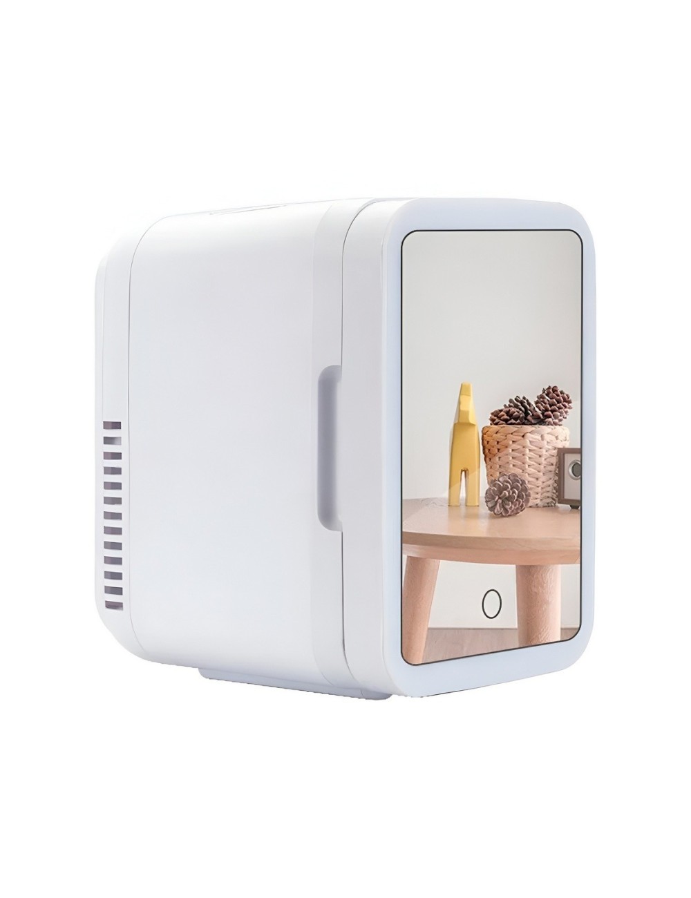Mini Nevera De Belleza Espejo Led Skincare Portátil