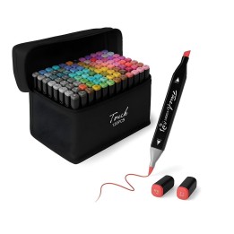 Set 120 Marcadores Artísticos Touch Doble Punta + Estuche